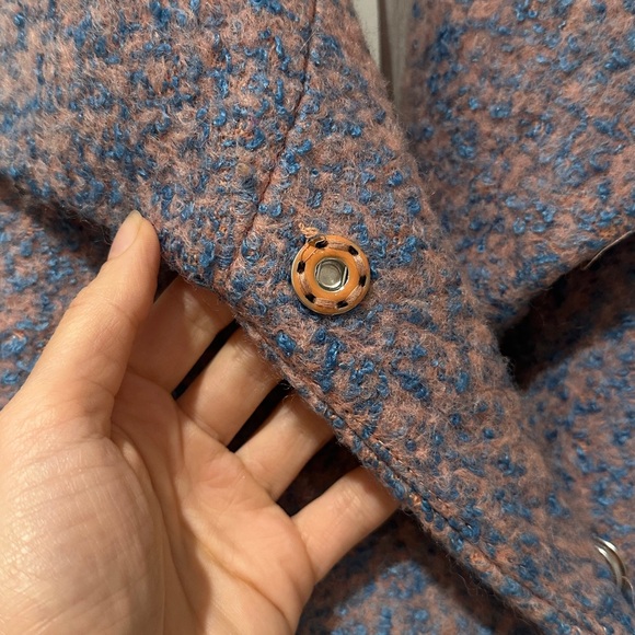 Oversized single-breasted coat - Armani Exchange - Picture 5 of 14